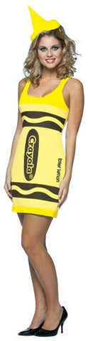 Womens Laser Lemon Crayola Crayon Tank Dress - Imposta Costumes & Accessories - HalloweenCostumes4U.com - Adult Costumes