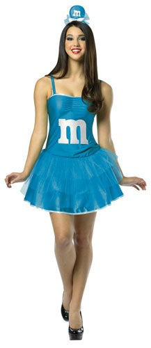Womens Blue M&Ms Party Dress - Imposta Costumes & Accessories - HalloweenCostumes4U.com - Adult Costumes