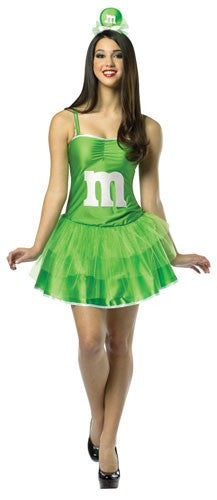 Womens Green M&Ms Party Dress - Imposta Costumes & Accessories - HalloweenCostumes4U.com - Adult Costumes