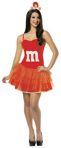 Womens Red M&Ms Party Dress - Imposta Costumes & Accessories - HalloweenCostumes4U.com - Adult Costumes