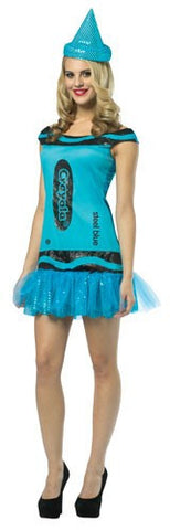Womens Steel Blue Glitz & Glitter Crayola Crayon Tank Dress - Imposta Costumes & Accessories - HalloweenCostumes4U.com - Adult Costumes