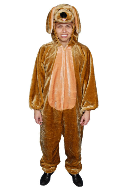Adults Brown Puppy Costume - Dress Up America Costumes & Accessories - HalloweenCostumes4U.com - Adult Costumes