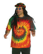 Mens Rasta Tie-Dye T-Shirt - Imposta Costumes & Accessories - HalloweenCostumes4U.com - Adult Costumes