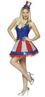 Womens Uncle Sam Patriotic Costume - Imposta Costumes & Accessories - HalloweenCostumes4U.com - Adult Costumes