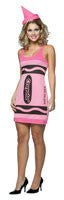 Womens Tickle Me Pink Crayola Crayon Tank Dress - Imposta Costumes & Accessories - HalloweenCostumes4U.com - Adult Costumes