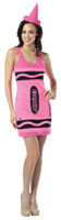 Womens Shocking Pink Crayola Crayon Tank Dress - Imposta Costumes & Accessories - HalloweenCostumes4U.com - Adult Costumes