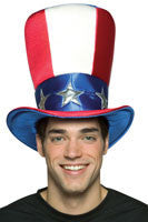 Deluxe Uncle Sam Top Hat - Imposta Costumes & Accessories - HalloweenCostumes4U.com - Accessories