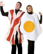 Couple's Bacon and Eggs Halloween Costume - Imposta Costumes & Accessories - HalloweenCostumes4U.com - Adult Costumes