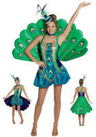Womens Deluxe Peacock Costume - Imposta Costumes & Accessories - HalloweenCostumes4U.com - Adult Costumes