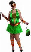 Womens Plus Size Ninja Turtles Michelangelo Costume - Rubies Costumes & Accessories - HalloweenCostumes4U.com - Adult Costumes