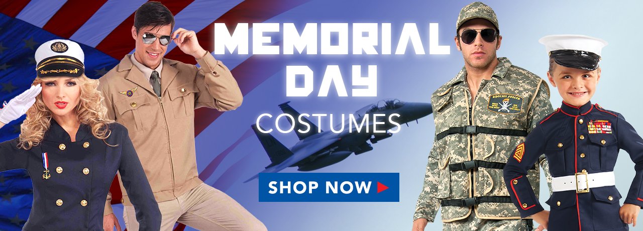 Memorial Day, 4th of July, and more Patriotic Costumes & Accessories - HalloweenCostumes4U.com